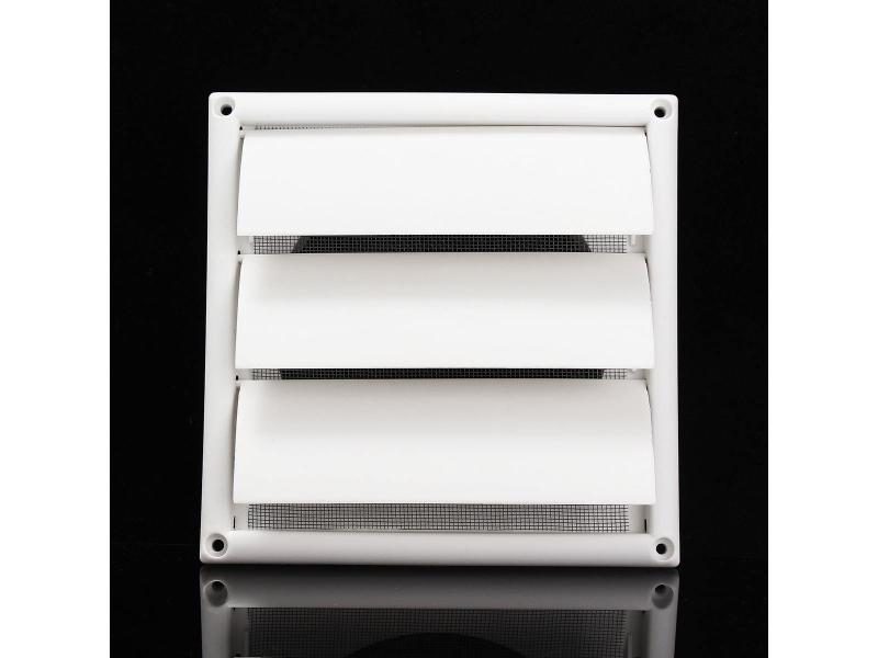 Air Vent 200x200x40mm Plastic White Grille Ventilation Cover For Kitchen Carousel 1
