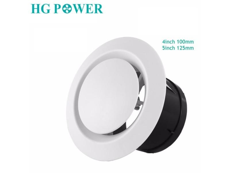 Adjustable Round Air Vent Outlet ABS Air Extractor Cover For Exhaust Fan Hood Carousel 1