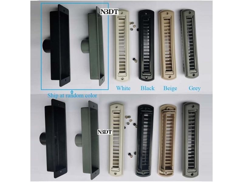 White Black Beige Grey Rectangle Air Duct Vent Outlet Dispenser A/C Adjustable Carousel 1