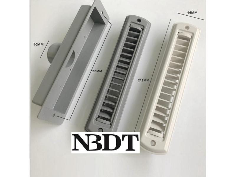 White Black Beige Grey Rect Air Duct Vent Outlet Disp A/C RV Caravan Dashboard Carousel 1