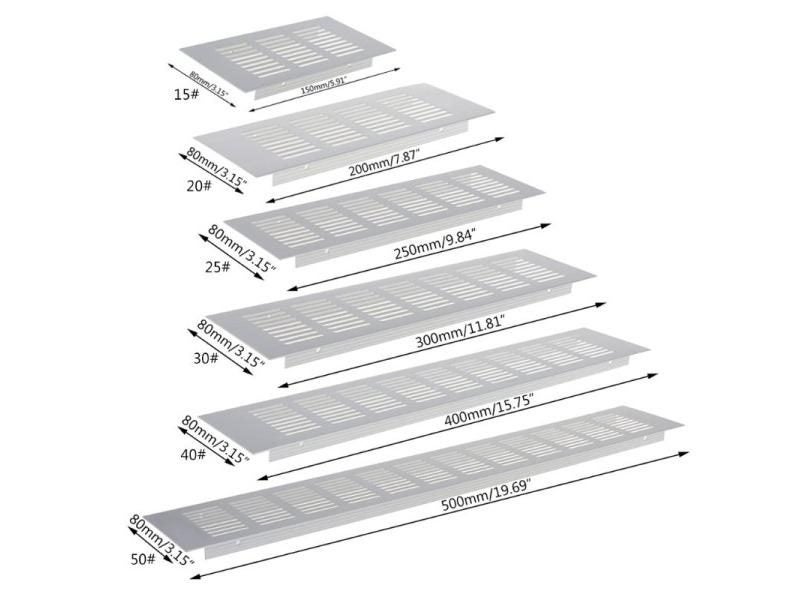 Aluminum Alloy Air Vent Perforated Sheet Web Plate Ventilation Grille Carousel 2
