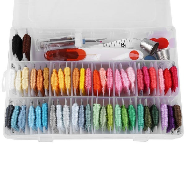 embroidery needle embroidery tool needle felting tool 50 Colors Threads with Carousel 2