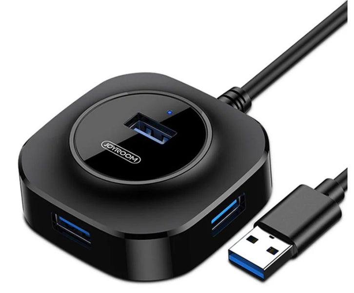 High Speed 4 Ports USB 3.0 HUB Converter, Length: 1m (Black) Carousel 2