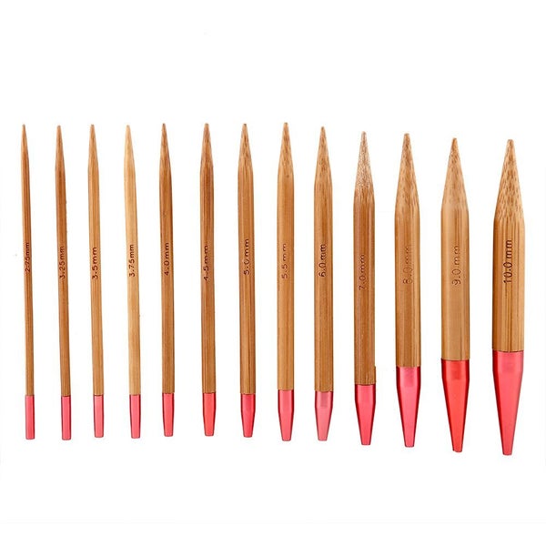 Interchangeable Carbonized Bamboo Needles Set Circular Knitting Needles Ring Set Carousel 5