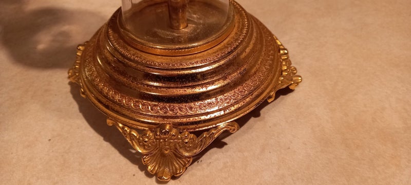 Glass and metal ashtray stand Carousel 9