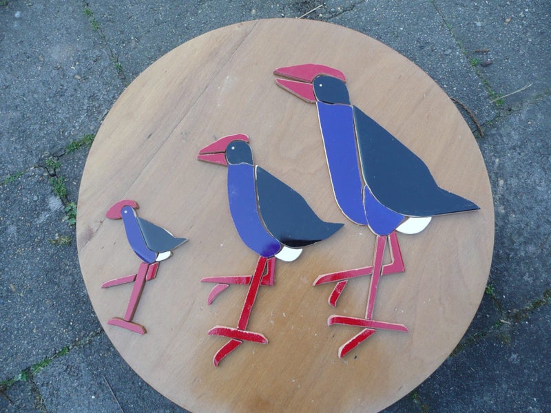 pukeko mosaic tile inlay Carousel 1