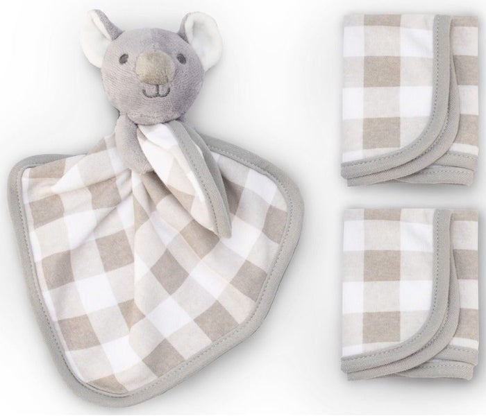 Little Linen: Washer & Toy Set - Cheeky Koala Carousel 1