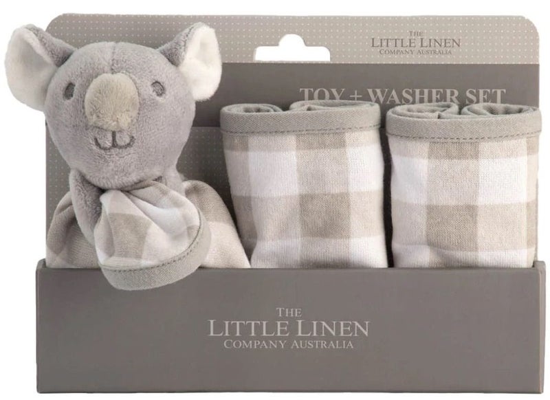 Little Linen: Washer & Toy Set - Cheeky Koala Carousel 2