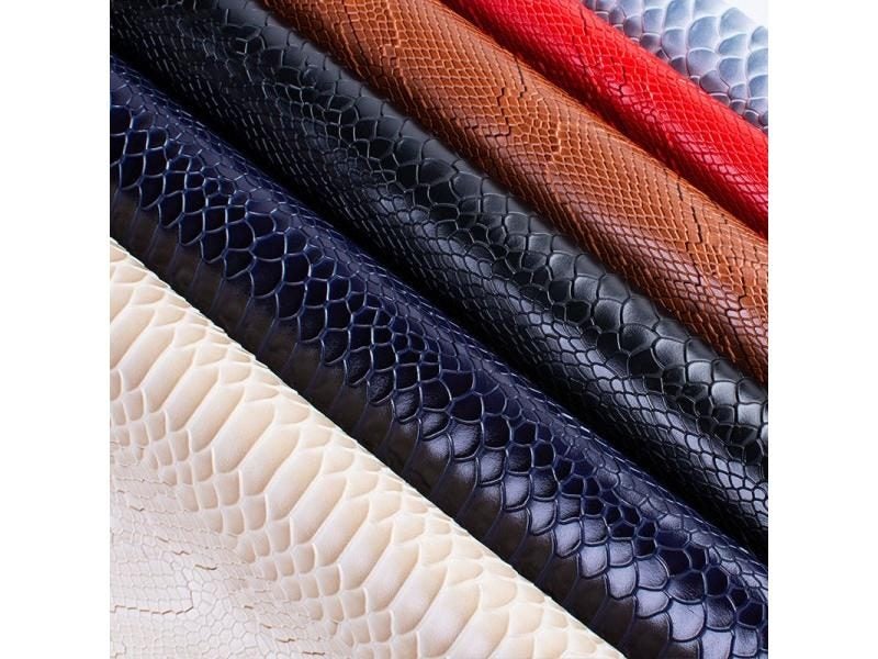 25 34cm Snake Pattern Pvc Artificial Leather Fabric Thickened Bag DIY Leather Carousel 2