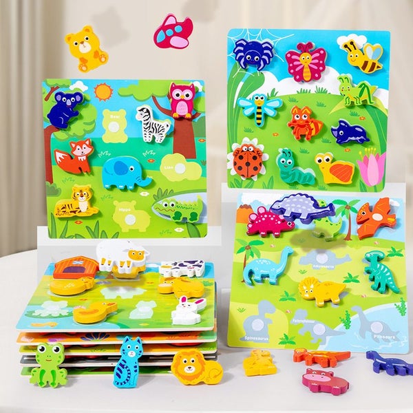 3D Puzzle Children's Early Education Toy Animal Transportation Carousel 2