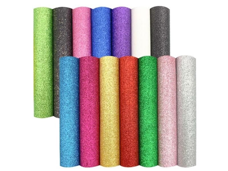 A4 20x135cm Frosted Glitter Vinyl Fabric For Craft DIY Carousel 2