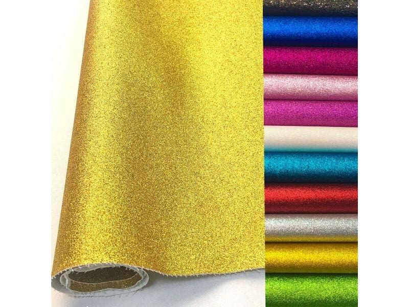 A4 20x135cm Frosted Glitter Vinyl Fabric For Craft DIY Carousel 1