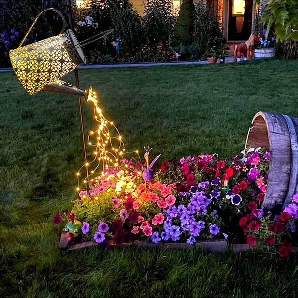25th Hour Solar Garden Watering Can Carousel 2