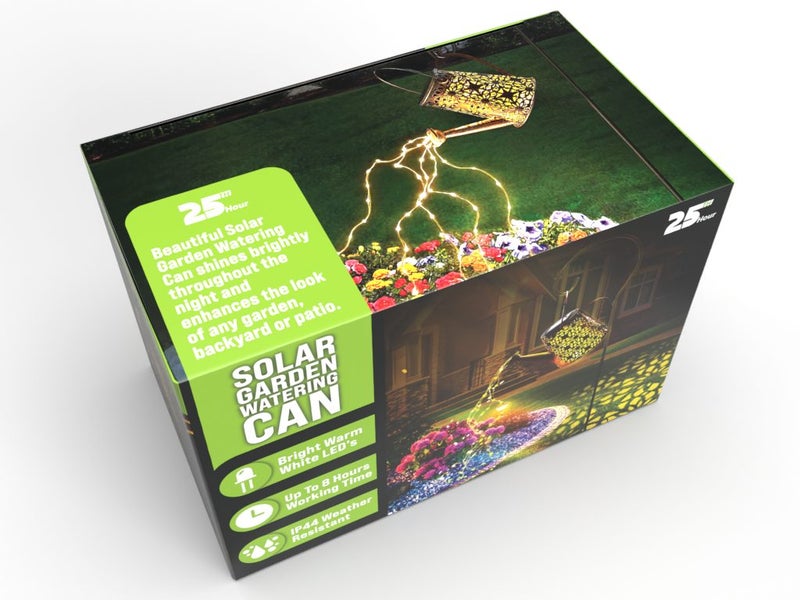 25th Hour Solar Garden Watering Can Carousel 8