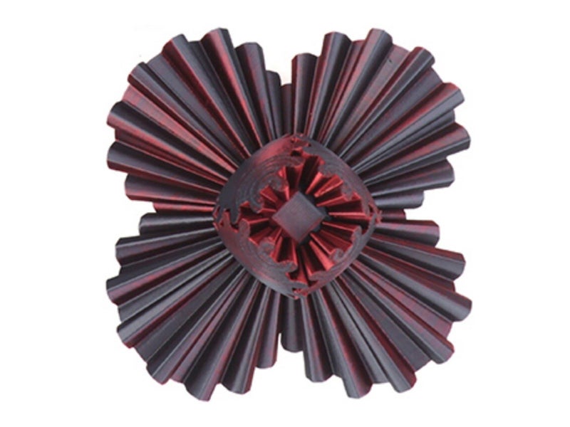 2Pcs 3D Printed Gear Ball Spinner Sphere Cube Fidget Toy for Stress Relief Carousel 2