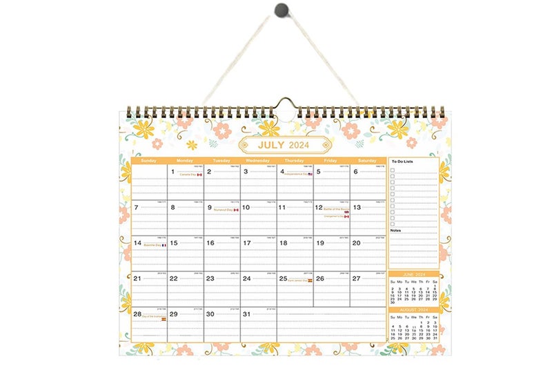 Wall Calendar 2024-2025 Large Poster Printing Planner Calendar Easy To Hang-ST2 Carousel 1