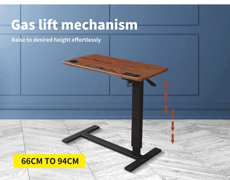 Levede Standing Desk Height Adjustable Sit Stand Office Computer Table Shelf USB Carousel 2