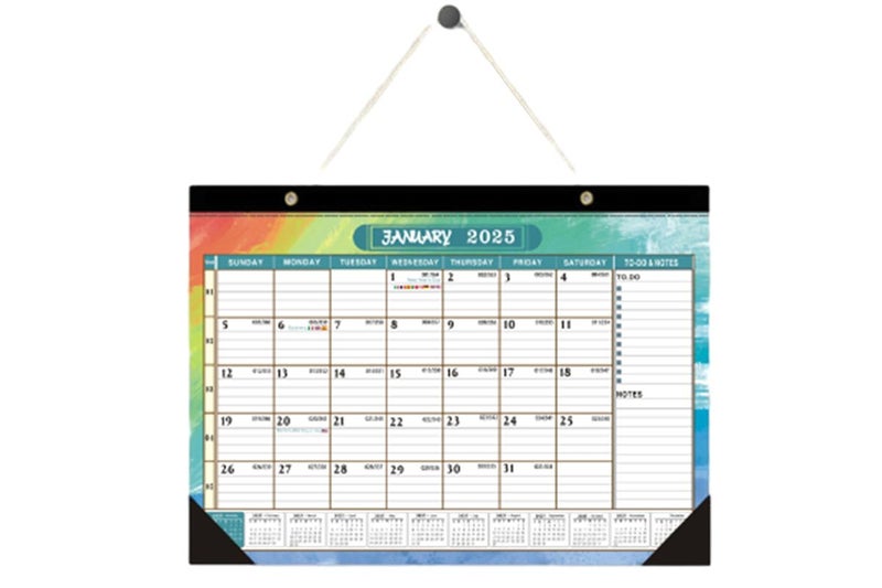 Wall Calendar 2024-2025 Large Poster Printing Planner Calendar Easy To Hang-ST1 Carousel 1