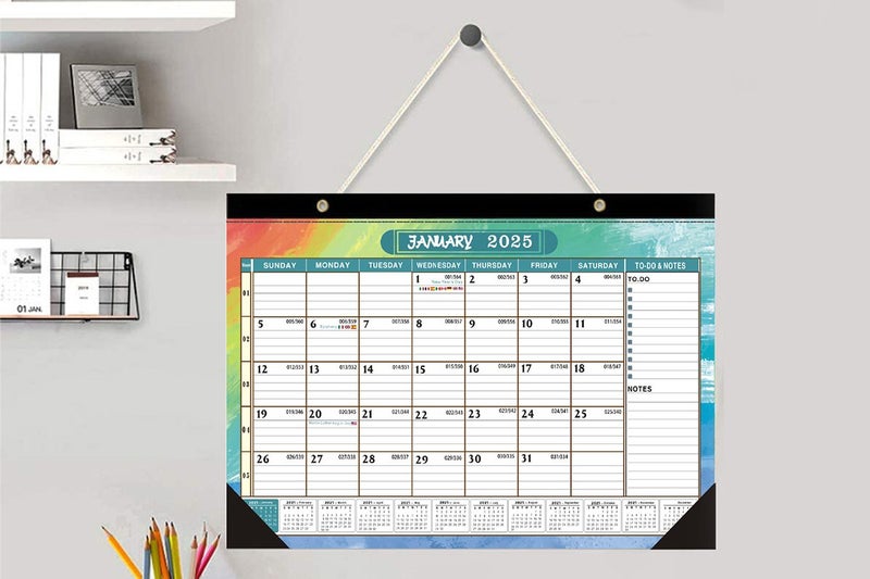 Wall Calendar 2024-2025 Large Poster Printing Planner Calendar Easy To Hang-ST1 Carousel 2