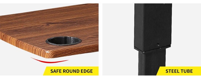 Levede Standing Desk Height Adjustable Sit Stand Office Computer Table Shelf USB Carousel 10