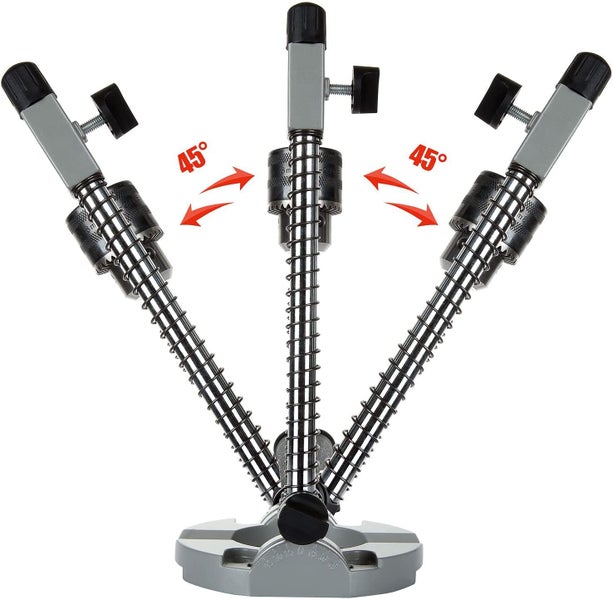 Multi-Angle Drill Guide Adjustable Drill Press Stand with Universal Chuck Carousel 2