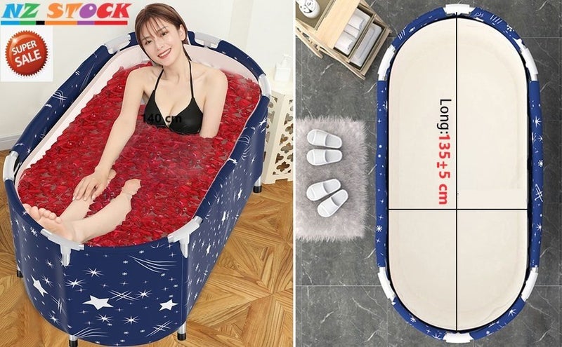 Foldable Bathtub |Portable Bathtub |Freestanding Japanese Soaking Bath Tub 140cm Carousel 1