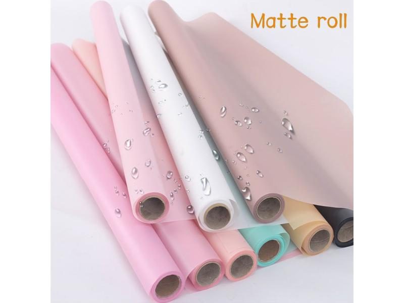 58cm*10yards Roll New Color Fog Flowers Wrapping Paper Thick Waterproof Papers Carousel 2