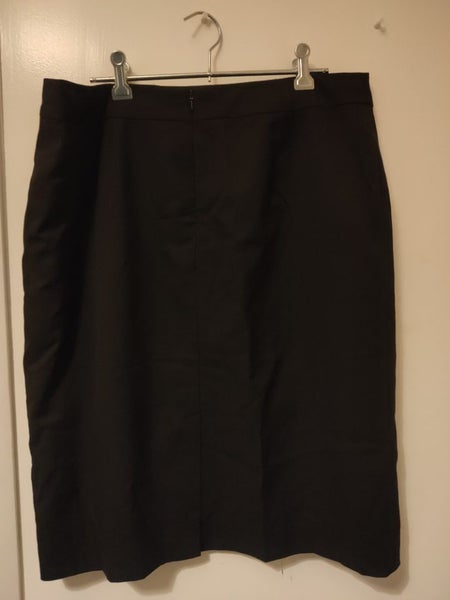 $1R, Work Skirt (50% wool), Brooker & Spalding, Black, Size 14 Carousel 2