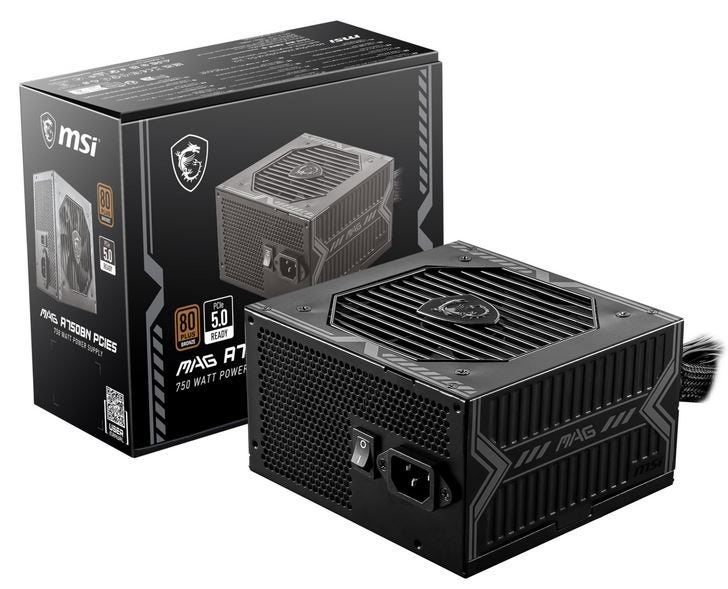 afterpay - MSI MAG A750BN 750W 80 PLUS Bronze PCIe5 5 Years Warranty Carousel 2