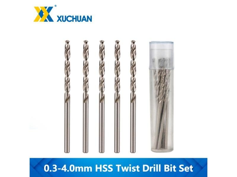 Twist Drill Bit Set Spiral Router Bit High Speed Steel Straight Shank Drill Carousel 1