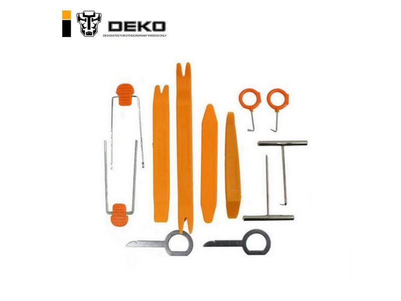 DEKO 1 Set 12 Pcs Plastic Car Radio Door Clip Panel Trim Dash Audio Removal Pry Carousel 1