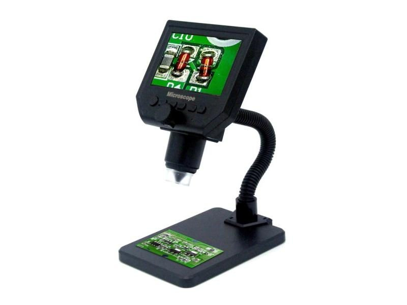 G600 600X Electronic USB Microscope Digital Soldering Camera 4.3 Inch LCD 8 LED Carousel 1