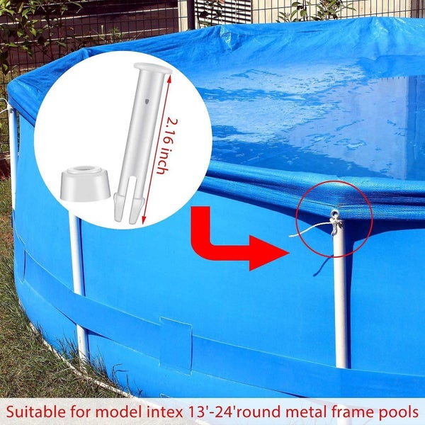 Plastic Pool Seal Pins 12pcs 5.5cm For Intex 10ft-12ftwith 12pcs Extra Rubb Carousel 3