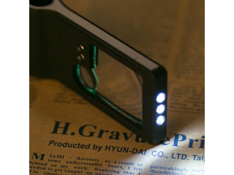 Multifunctional Portable Magnifying Glass With Light 55X Handheld Microscope 4 Carousel 1