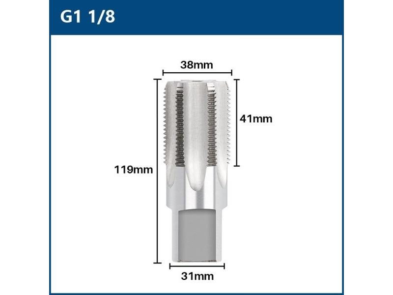 Pipe Thread Tap HSS Pipe Tap Tungsten Carbide Router Bit G 1/8 1/2 3/4 1 For Carousel 1