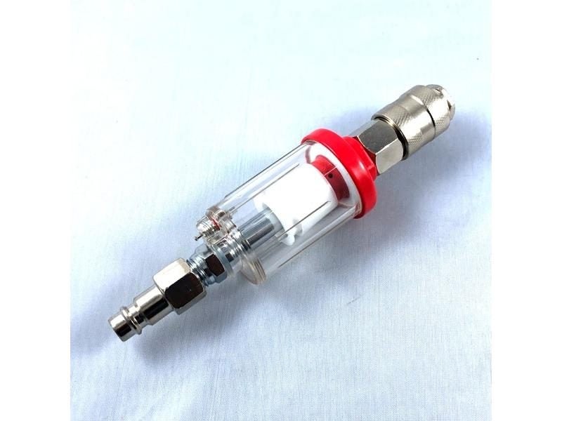 1/4'' Painting Spray Gun Tool Airbrush Fitting Mini Moisture Water Air Line Carousel 1
