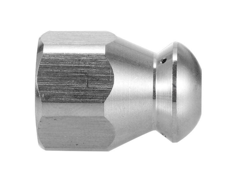 Stainless Steel 1/4" BSP High Pressure Washer Drain Hose Nozzle Sewer Cleaning Carousel 1