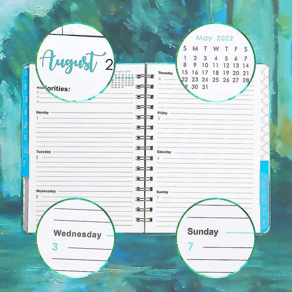 2022 Planner,academic Weekly & Monthly Planner Notebook,a5 Planner Flexible Cov Carousel 2