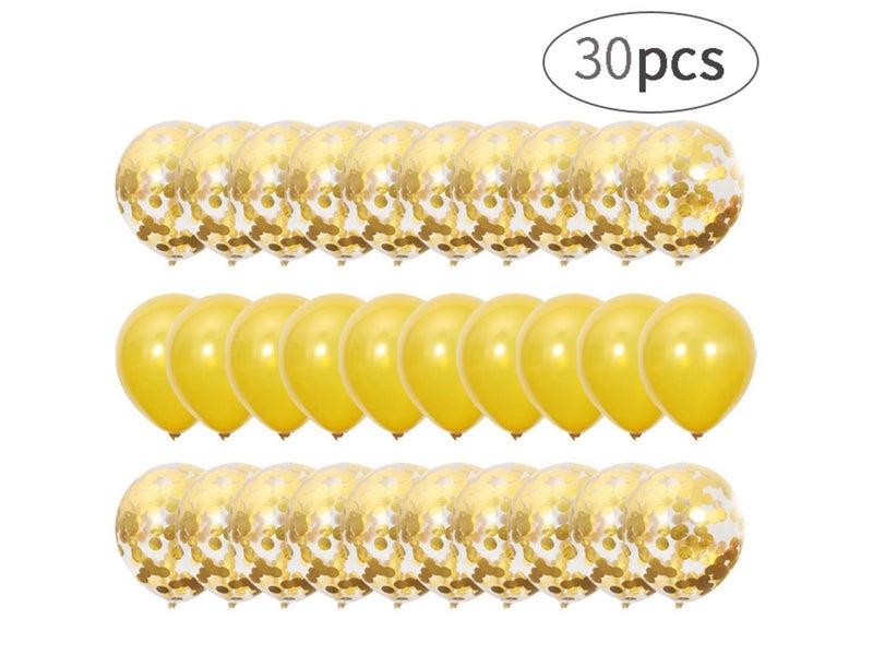 30 Pieces Confetti Balloons Birthday Wedding Party Decoration Balloons Carousel 2
