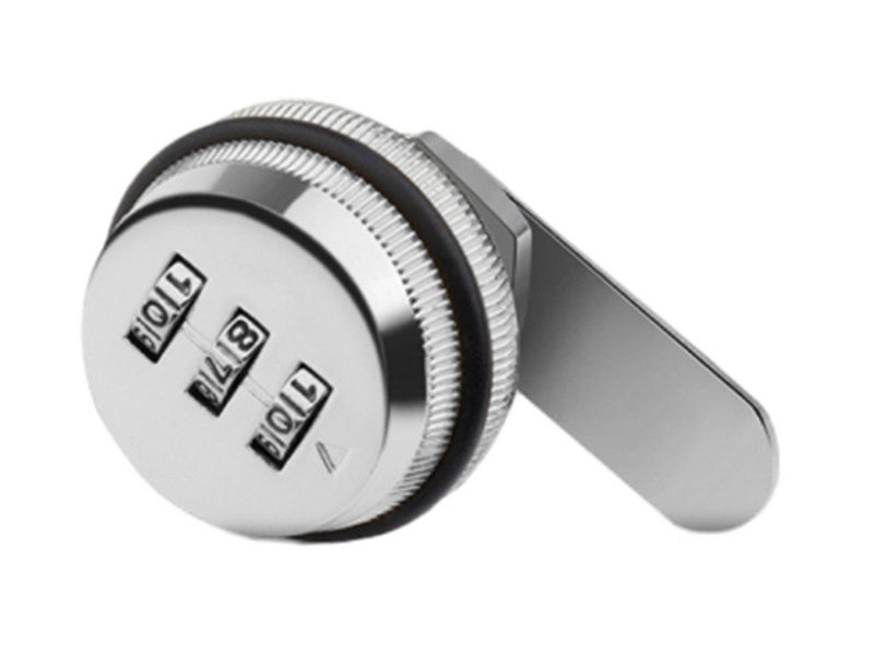 20mm 3 Digital Code Cam-Lock Cabinet Locker Keyless Security Lock Silver Carousel 1