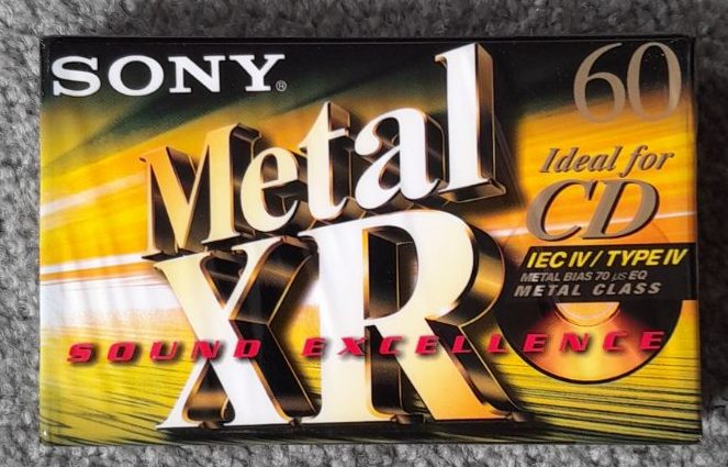 Sony Metal XR-60 min (Type IV) Blank Audio Cassette Tape (new/sealed) Carousel 1