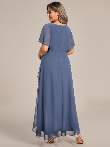 Haydie dusky navy high low evening dress s26 Express NZ wide63617619842817114