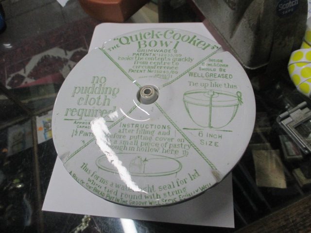 PUDDING ANTIQUE " QUICK COOKER" . c1912 BY GRIMWADES63612131573763110