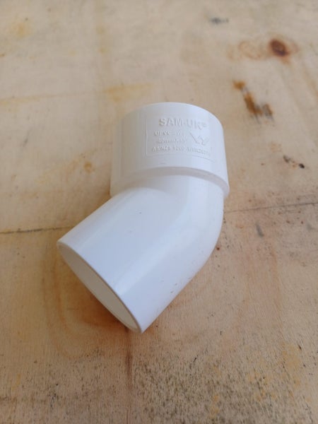 PVC 100mm Pipe Fitting - 45° Plain Bend M/F Carousel 1