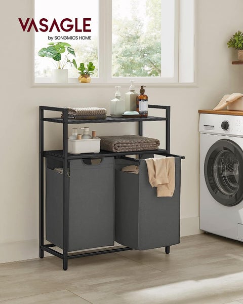Laundry Basket With 2 Pull-out Carousel 2