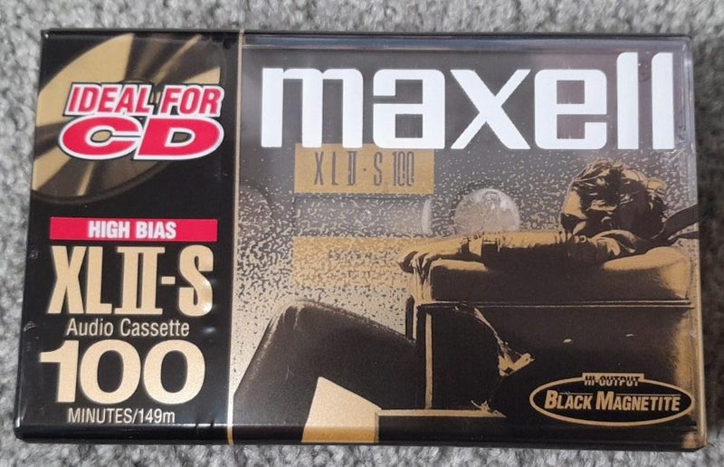 Maxell's Top Type II Tape! XLII-S 100 min Blank Audio Cassette Tape (new) Carousel 1