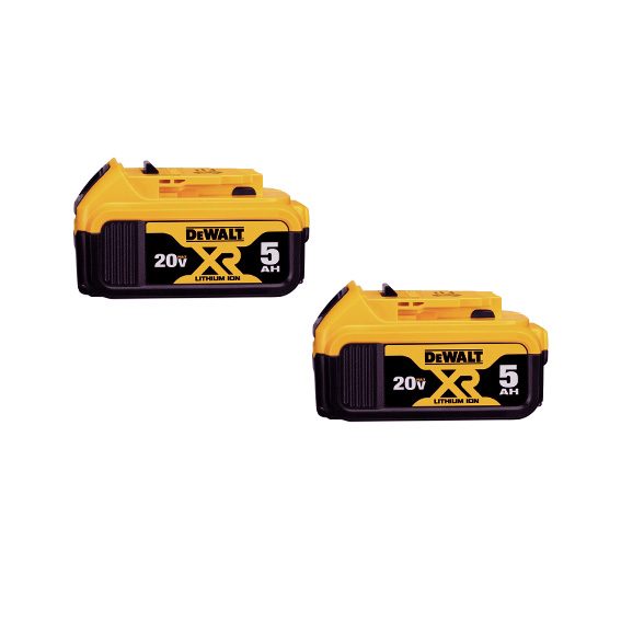 DeWalt 5.0Ah Lithium-Ion Battery DCB205 18/20V Max -2 Pack Carousel 1
