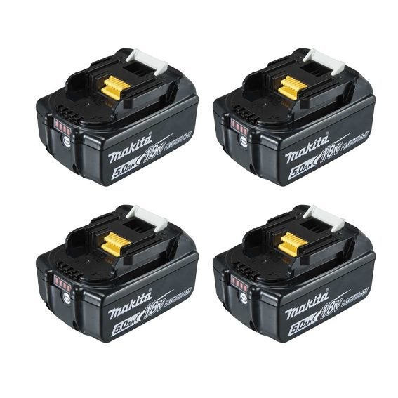 Makita 5.0Ah Lithium-Ion Battery 18V LXT BL1850 -4 Pack Carousel 1