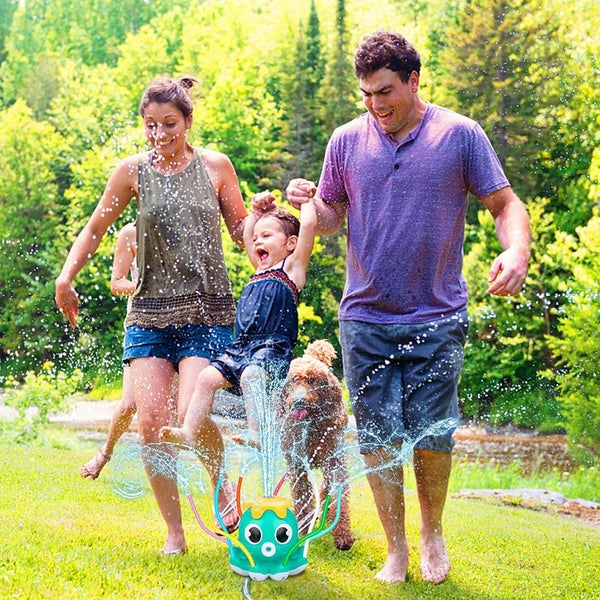Summer Outdoor Water Spray Sprinkler for Kids and Toddlers with 8 Wiggle Tube... Carousel 12