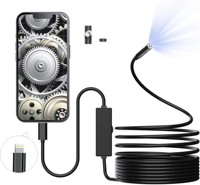 2.0MP HD Endoscope Camera Adjustable Light Inspection Tool - Brand New NZ Stock Carousel 1